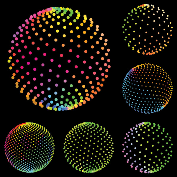 free vector Dynamic lines of the symphony ball vector
